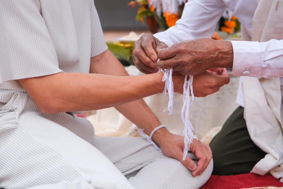 baci ceremony in laos - laos travel