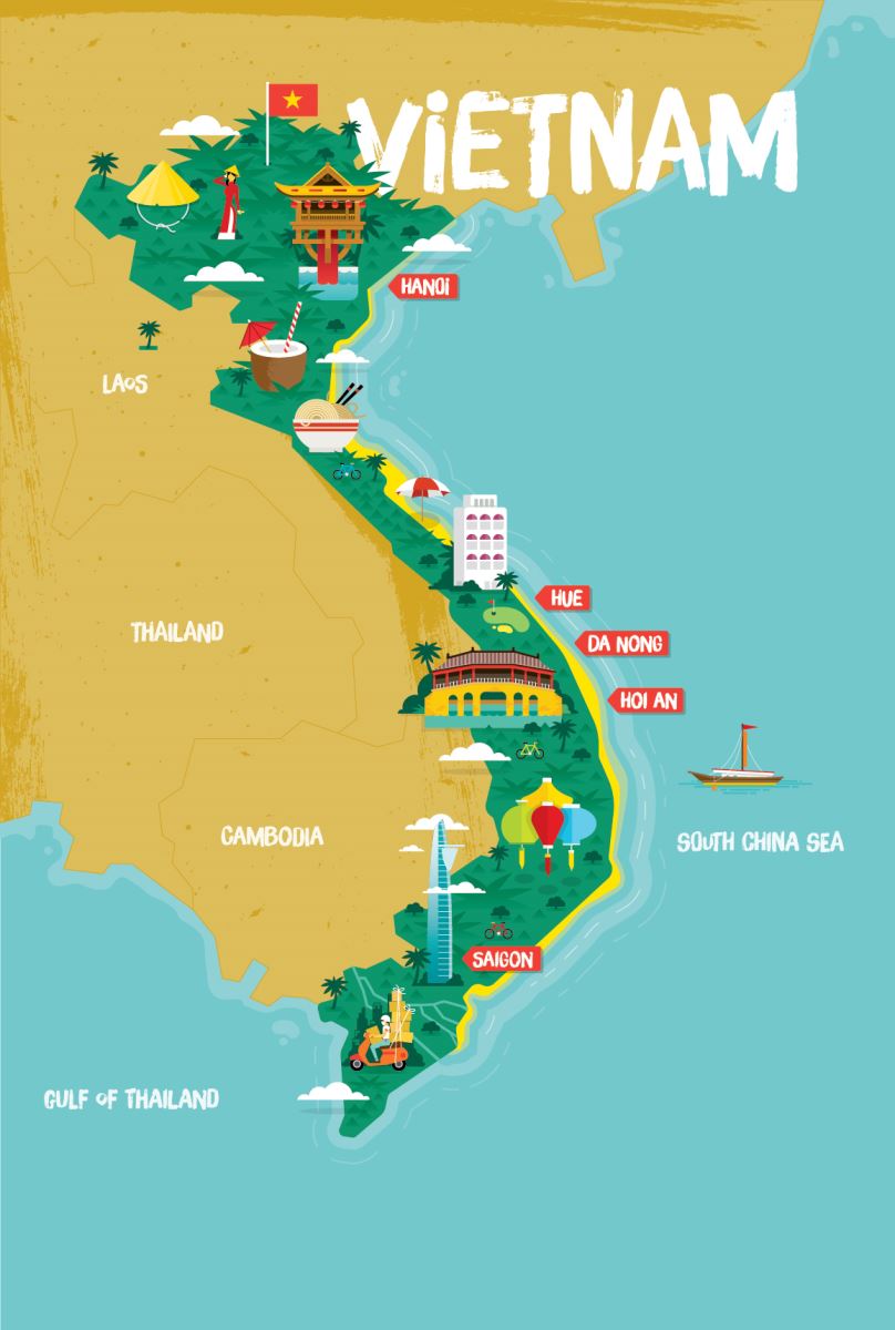 Vietnam Tourist Map