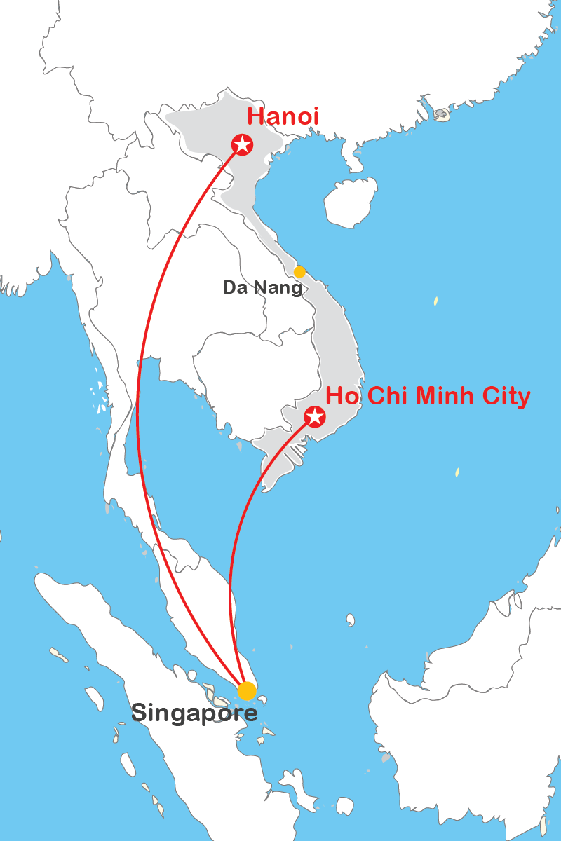 Singapore to Vietnam Flight